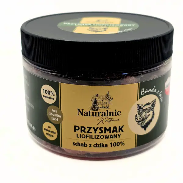 LIOFILIZOWANY SCHAB Z DZIKA 100% 50G ''Banda z Lasu ''